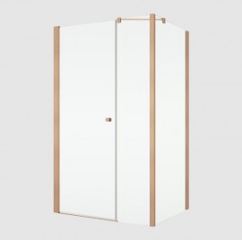 RONAL SOLINO SOLT3 boční stěna v 90° v.1984,š.800 copper brushed, sklo čiré  SOLT308002707