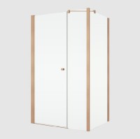 RONAL SOLINO SOLT3 boční stěna v 90° v.1984,š.700 copper brushed, sklo čiré  SOLT307002707