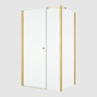 RONAL SOLINO SOLT3 boční stěna v 90° v.1984,š.700 gold brushed, sklo čiré  SOLT307001307