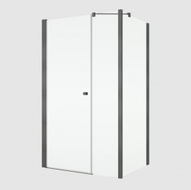 RONAL SOLINO SOLT3 boční stěna v 90° v.1984,š.750 gun metal brushed, sklo čiré  SOLT307502607