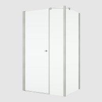 RONAL SOLINO SOLT3 boční stěna v 90° v.1984,š.700 nickel brushed, sklo čiré  SOLT307002507