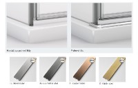 RONAL SOLINO SOL prahová lišta 1200 aluchrom,   S.SOL.50