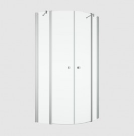 RONAL SOLINO SOR  čtvrtkruh s 2-křídL. Dveřmi R550 1000 aluchrom, sklo čiré  SOR551005007