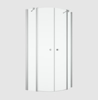 RONAL SOLINO SOR  čtvrtkruh s 2-křídL. Dveřmi R500 1000 aluchrom, sklo čiré  SOR501005007