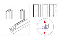 RONAL SOLINO instalační set pro dveře a boční stěnu     V3.SOL