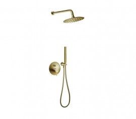 NOVASERVIS FERRO CIRICULUS sada sprchová s podomítkoou baterií, brushed gold   BCK7PBG-SET1-S