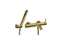 NOVASERVIS FERRO CIRICULUS baterie vanová nástěnná s přepínačem brushed gold   BCK11BG