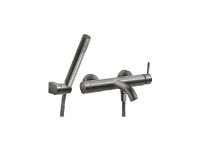 NOVASERVIS FERRO CIRICULUS baterie vanová nástěnná s přepínačem gun metal   BCK11GM