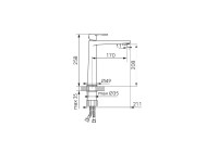 NOVASERVIS FERRO NOSTRIS baterie umyvadlová s výpustí ECO black   BNS2LBL