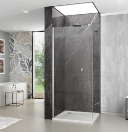 ROTH ALINA samostatná stěna APFXG Walk-in 1000 mm, Brillant, čiré   AP FXG 100200 VPE