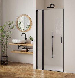ROTH PASTEL sprchové dveře PLPIF jednokřídlé 1000 mm, Black Matt, čiré   PL PIF 100200 7PE