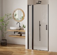 ROTH PASTEL sprchové dveře PLPIF jednokřídlé 1000 mm, Gun Metal, čiré   PL PIF 100200 6PE