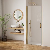 ROTH PASTEL sprchové dveře PLPIV jednokřídlé 1000 mm, Bronze, čiré   PL PIV 100200 9PE