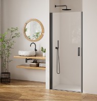 ROTH PASTEL sprchové dveře PLPIV jednokřídlé 1000 mm, Gun Metal, čiré   PL PIV 100200 6PE