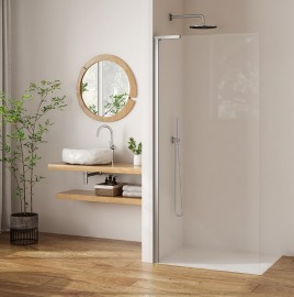 ROTH PASTEL samostatná stěna PLTWU Walk-in 1000 mm, Brillant, čiré   PL TWU 100200 VPE