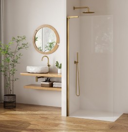 ROTH PASTEL samostatná stěna PLTWU Walk-in 1200 mm, Bronze, čiré   PL TWU 120200 9PE