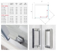 ROTH PROXIMA Neo sprchové dveře PXC2L 2-dílné posuvné,levé 800mm, Brillant, čiré PX C2L 080200 VPE