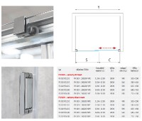 ROTH PROXIMA Neo sprchové dveře PXD2N 2-dílné posuvné 1600 mm, Brillant, čiré PX D2N 160200 VPE