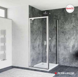 ROTH PROXIMA Neo sprchová boční stěna PXFXP 800 mm, Black, čiré   PX FXP 070200 NPE