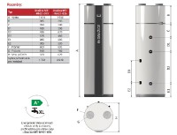 DRAŽICE ohřívač vody s tepelným čerpadlem MT-WH21-019-F, stacionární 107030100