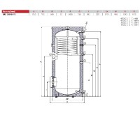 DRAŽICE zásobníkový ohřívač OKC 300 R/F/S nepřímotopný, pro FVE, kulatý, stacionární 1210701102