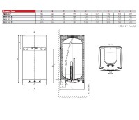 DRAŽICE elektrický ohřívač vody OKH 80 E 2,2 kW, svislý, hranatý 14011081101