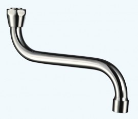 Steno výtokové ramínko univerzální "S" 3/4" 45 cm, chrom   30545
