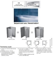 Ravak Pivot PPS-80 sprchová pevná stěna rám bílý výplň Transparent 90G40100Z1