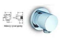 Ravak 701.00 stěnový vývod sprchy X07P004