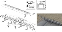 Ravak Zebra 750 odtokový žlab plast X01433