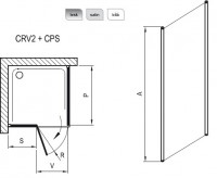 Ravak Chrome CPS-90 sprchová pevná stěna rám lesklý alu výplň Transparent 9QV70C00Z1