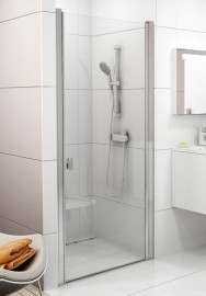 Ravak Chrome CSD1-80 sprchové dveře jednodílné rám satin výplň Transparent   0QV40U00Z1