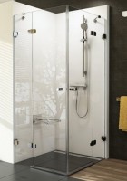 Ravak Brilliant BSRV4-100 B SET sprchový kout rám chrom výplň Transparent 1UVAAA00Z1.D01000A074