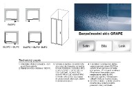 Ravak Blix BLDP2 100 sprchové dveře rám lesklý alu výplň Grape 0PVA0C00ZG