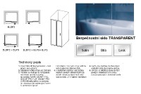 Ravak Blix BLDP2 100 sprchové dveře rám bílý výplň Transparent 0PVA0100Z1