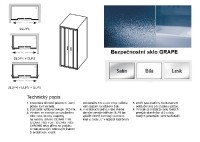 Ravak Blix BLDP4 130 sprchové dveře rám satin výplň Grape 0YVJ0U00ZG