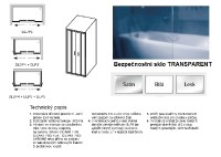 Ravak Blix BLDP4 150 sprchové dveře rám satin výplň Transparent 0YVP0U00Z1