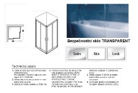 Ravak Blix BLRV2K 80 sprchový kout rám lesklý alu výplň Transparent 1XV40C00Z1