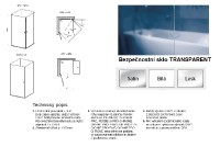 Ravak Chrome CRV1 100 sprchové dveře rám bílý sklo Transparent   1QVA0101Z1