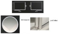 Roltechnik sprchová boční stěna AMB 800 výplň transparent rám brillant 621-8000000-00-02