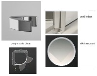 Roltechnik sprchový kout GR2 800 výplň transparent rám brillant panty chrom 131-8000000-00-02