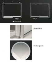 Roltechnik sprchové dveře KID2 1800 výplň transparent rám brillant 970-1800000-00-02