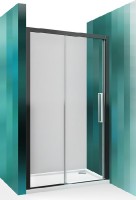 Roltechnik sprchové dveře ECD2L 1400 výplň transparent rám černý elox 564-140000L-05-02