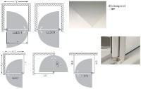 Roltechnik sprchové dveře LLDO1 1000 výplň transparent rám brillant 551-1000000-00-02