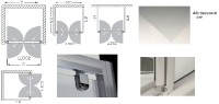 Roltechnik sprchové dveře LLDO2 1000 výplň transparent rám brillant 552-1000000-00-02