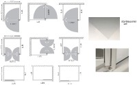 Roltechnik boční stěna LLB 1000 výplň transparent rám brillant 553-1000000-00-02