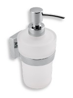 Koupelnové doplňky Novaservis NOVATORRE 12 - Dávkovač mýdla, chrom bílé sklo  0255.0