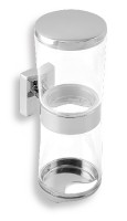 Koupelnové doplňky Novaservis NOVATORRE 12 - Držák na vatové tampóny a tyčinky, chrom-sklo   0282.0
