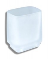 Koupelnové doplňky Novaservis NOVATORRE 4 - Slenička na postavení, chrom bílé sklo  6406/1.0