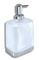 Koupelnové doplňky Novaservis NOVATORRE 4 - Dávkovač mýdla, chrom bílé sklo  6450.0